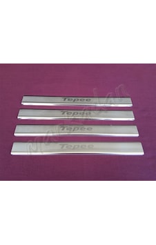 Woc Chrome Peugeot Partner Tepee Krom Kapı Eşiği 2008-2018 4 Parç Woc Chrome Peugeot Partner Tepee Krom Kapı Eşiği 2008-2018 4 Parç
