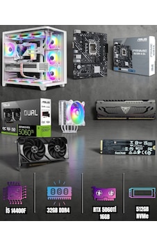 Symoon Symoonpc0017 i5-14400F 32 GB 512 GB Nvme 5060TI Free Dos Masaüstü Oyuncu Bilgisayarı