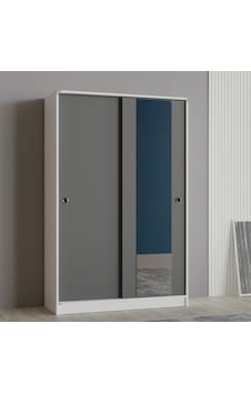 Abre Vm-300 Beyaz-antrasit Portmanto Vestiyer Ayakkabılık