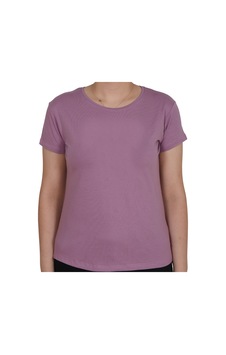 Asist Secret Magic Asm0065 Bayan Düz Lila Viskoz Penye T-shirt