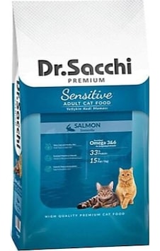Dr. Sacchi Premium Sensitive Somonlu Yetişkin Kedi Maması 1500 G Dr. Sacchi Premium Sensitive Somonlu Yetişkin Kedi Maması 1500 G