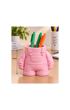 Tulum Tasarımlı Kalemlik 10 Cm 3d Baskı Dekoratif Masaüstü Kalem Organizeri Pastel Pembe Sarı Tulum Tasarımlı Kalemlik 10 Cm 3d Baskı Dekoratif Masaüstü Kalem Organizeri Pastel Pembe Sarı