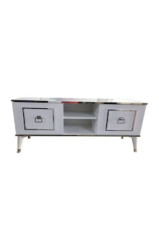 Evimeaksesuar 140 Cm Cnc Kesim Eko Tv Sehpası & Ünitesi - Beyaza Nikel Evimeaksesuar 140 Cm Cnc Kesim Eko Tv Sehpası & Ünitesi - Beyaza Nikel