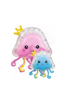 Denizanası Folyo Balon Pembe-mavi