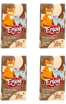 Enjoy Tavuk Etli Kedi Maması 1 Kg X 4 Adet Enjoy Tavuk Etli Kedi Maması 1 Kg X 4 Adet