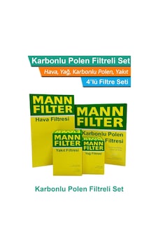 Usta Parçacı Seat Leon 1.6 Tdi Mann-filter Filtre Bakım Seti 2013-2019 Uyumlu