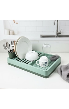 Deconox Aqua Gri Tezgah Üstü Bulaşıklık - 42x26x12 Cm Pratik Taba Deconox Aqua Gri Tezgah Üstü Bulaşıklık - 42x26x12 Cm Pratik Taba