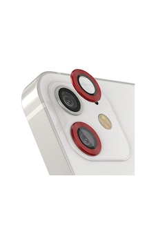 Forzacase Apple Uyumlu iPhone 11 İle Kamera Camı Lens Koruyucu Halka Seti - Fc381 Kırmızı