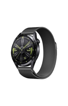 Huawei Gt2 42mm Zore Band-12 20mm Metal Hasır Kordon-siyah Huawei Gt2 42mm Zore Band-12 20mm Metal Hasır Kordon-siyah