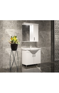 Özce Banyo Yıldız Banyo Dolabı 65 Cm Beyaz Mdf Beyaz Özce Banyo Yıldız Banyo Dolabı 65 Cm Beyaz Mdf Beyaz