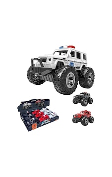 Sürtmeli Polis Jeep 3+ Yaş Oyuncak Polis Arabası Off-road Sürtmeli Polis Jeep 3+ Yaş Oyuncak Polis Arabası Off-road