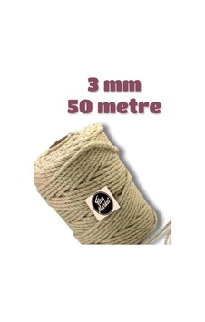 3 Mm 50 Metre Jüt Halat Dekor İpi, 3mm50metreorg2