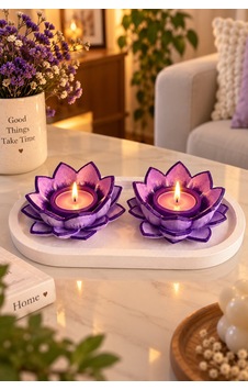 Lotus Harmonisi 2limumluk Tabaklı Set Mor Lotus Harmonisi 2limumluk Tabaklı Set Mor