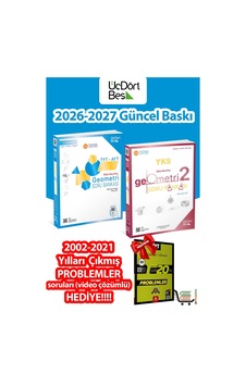 Geometri Soru Bankası Seti 1. Ve 2. Kitap Çıkmış Sorular Hediyeli Geometri Soru Bankası Seti 1. Ve 2. Kitap Çıkmış Sorular Hediyeli
