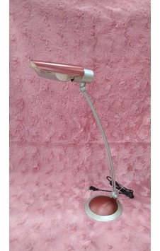 Bordo Gümüş Renk Masa Lamba Siyah Kablolu Ampul İle Çalışan 73cm