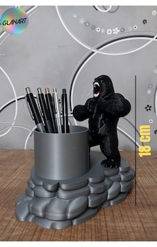3 Boyutlu Goril Figürlü Masa Üstü Kalemlik 3d Filament 1 Adet 66568592 3 Boyutlu Goril Figürlü Masa Üstü Kalemlik 3d Filament 1 Adet 66568592