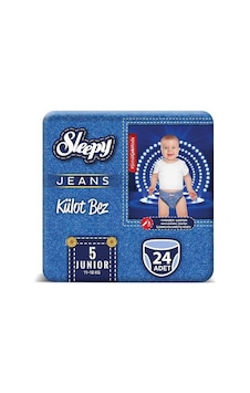 Sleepy 5 Numara Junior 24 Adet 11-18 Kg Jeans Külot Bez Sleepy 5 Numara Junior 24 Adet 11-18 Kg Jeans Külot Bez