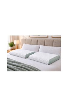 Ehome -2li Set- Visco Tombul Ortopedik Yastık 65x35x13cm Beyaz Ehome -2li Set- Visco Tombul Ortopedik Yastık 65x35x13cm Beyaz