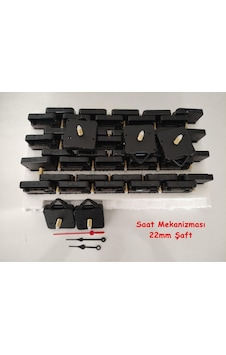 Saat Mekanizması 22 Mm Şaft 10 Adet Saat Mekanizması 22 Mm Şaft 10 Adet