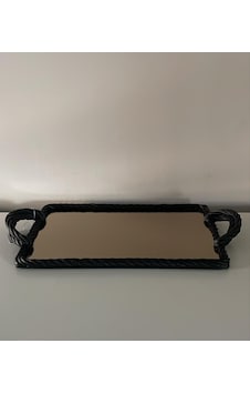 Selim Dekor Nexus Tepsi Siyah Siyah