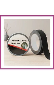 Gees Global Kaydırmaz Bant 25mm X 25m Siyah Gbzs