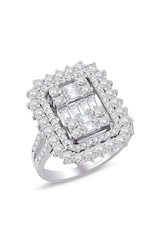 2.04 Ct Baget Pırlanta Modern Tasarım Yüzük 2.04 Ct Baget Pırlanta Modern Tasarım Yüzük