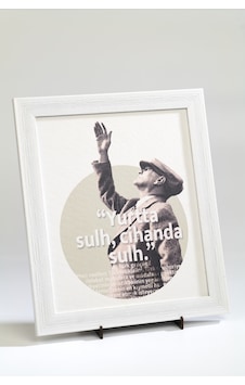 Atatürk Yurtta Sulh Cihanda Sulh Kanvas Tablo Atatürk Yurtta Sulh Cihanda Sulh Kanvas Tablo