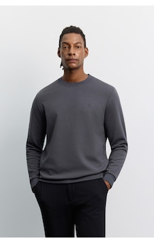 Avva Erkek Antrasit Bisiklet Yaka Kolay Ütülenen Regular Fit Sweatshirt B001035 Avva Erkek Antrasit Bisiklet Yaka Kolay Ütülenen Regular Fit Sweatshirt B001035