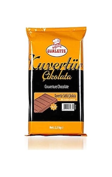Ovalette Sütlü Kuvertür Çikolata 2,5 Kg Ovalette Sütlü Kuvertür Çikolata 2,5 Kg