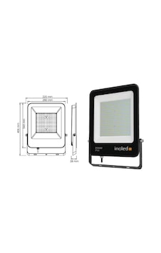 İnoled 200w 6500k Egra Serisi Ip66 Beyaz Led Projektör 7220-01