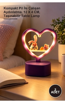 2 Adet Masa Üstü Ledli Lamba Kompakt Pil İle Çalışan Aydınlatma, 12 X 4 Cm, Taşınabilir Table Lamp Sarı 2 Adet Masa Üstü Ledli Lamba Kompakt Pil İle Çalışan Aydınlatma, 12 X 4 Cm, Taşınabilir Table Lamp Sarı