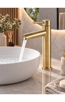 Alfas Mat Gold Çanak Lavabo Bataryası Fırçalı Altın 304 Paslanmaz Çelik Banyo Bataryası Sıcak Soğuk Alfas Mat Gold Çanak Lavabo Bataryası Fırçalı Altın 304 Paslanmaz Çelik Banyo Bataryası Sıcak Soğuk