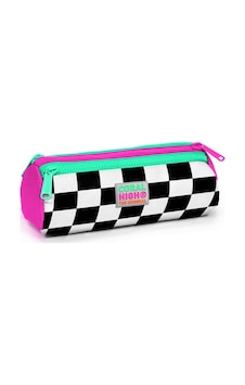 Coral High Pembe Damalı Üç Bölmeli Kalem Çantası -Kız Çocuk Coral High Pembe Damalı Üç Bölmeli Kalem Çantası -Kız Çocuk