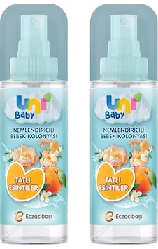 Uni Baby Nemlendiricili Bebek Kolonyası Tatlı Esintiler 150 Ml X 2 Uni Baby Nemlendiricili Bebek Kolonyası Tatlı Esintiler 150 Ml X 2
