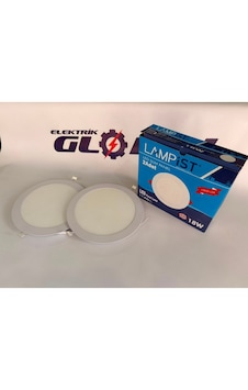 Lampist 18w Sıva Altı Slim Panel Led Beyaz Kasa 6500k Beyaz Işık Yuvarlak Spot Tavan Lambası 2 Adet Trafolu Tam Set Beyaz -6500k Lampist 18w Sıva Altı Slim Panel Led Beyaz Kasa 6500k Beyaz Işık Yuvarlak Spot Tavan Lambası 2 Adet Trafolu Tam Set Beyaz -6500k