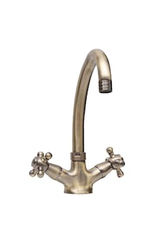 Koç Antik Kuğu Eviye Lavabo Bataryası Lüx Pirinç Koç Antik Kuğu Eviye Lavabo Bataryası Lüx Pirinç
