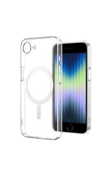 Apple Uyumlu iPhone 16e Kılıf Zore M-safe Şarj Özellikli Şeffaf Kamera Çerçeveli Porto Kapak