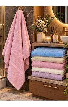 Banyo Havlusu, Farklı Renk Seçenekleri Le %100 Pamuklu Çok Renkli - 938624717 Çok Renkli