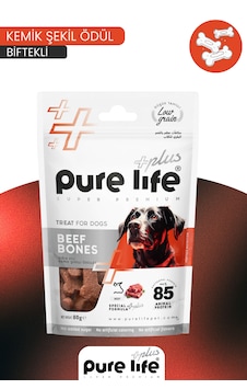 Purelife Plus Köpek Ödül Kemiği Sığır Etli 80gr Purelife Plus Köpek Ödül Kemiği Sığır Etli 80gr