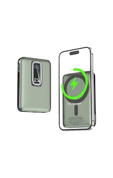 Magnetic Power Bank 10000 Mah Kablosuz Hızlı Şarj Magsafe Uyumlu Led Ekranlı, 22.5w Pd Qc Taşınabilir Şarj Cihazı, Standlı, Type-c Usb Powerbank Güç Kaynağı Yeşil Magnetic Power Bank 10000 Mah Kablosuz Hızlı Şarj Magsafe Uyumlu Led Ekranlı, 22.5w Pd Qc Taşınabilir Şarj Cihazı, Standlı, Type-c Usb Powerbank Güç Kaynağı Yeşil