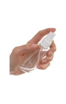 Şeffaf Cam Şişe 50Ml Sprey Başlıklı