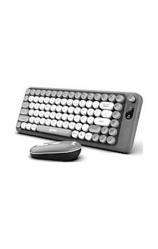Preo K10 Sessiz Combo Kablosuz Klavye Mouse Seti Antrasit