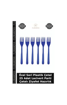 Özel Seri Plastik Çatal 25 Adet Lacivert Parti Çatalı Ziyafet Hazırlık Mavi Özel Seri Plastik Çatal 25 Adet Lacivert Parti Çatalı Ziyafet Hazırlık Mavi