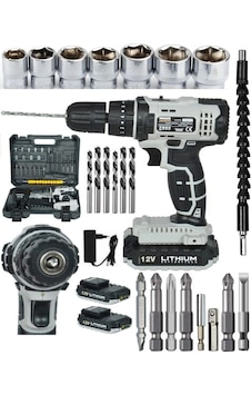 Mager ZY-03G 12V Çift Akülü Darbeli Matkap- 24 Parça setli Mager ZY-03G 12V Çift Akülü Darbeli Matkap- 24 Parça setli