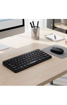 Lacivert Kablosuz Bluetooth Klavye Mouse Seti 2'li Taşınabilir Lacivert Kablosuz Bluetooth Klavye Mouse Seti 2'li Taşınabilir
