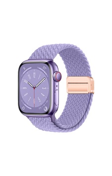 Watch 10 42mm Mkst Krd-134 Örgü Tasarımlı Hasır Kordon Strap Kayış - Lila Watch 10 42mm Mkst Krd-134 Örgü Tasarımlı Hasır Kordon Strap Kayış - Lila