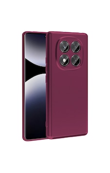 Xiaomi Redmi Note 14 Pro 4g Kılıf Zore Premier Silikon Kapak Mürdüm Xiaomi Redmi Note 14 Pro 4g Kılıf Zore Premier Silikon Kapak Mürdüm