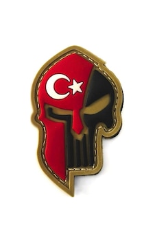 Single Sword Plastik Patch T.c. Kuru Kafa Bej Çok Renkli