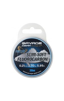 Savage Gear Semi-soft Fluorocarbon Seabass 30 M Clear 0.39 Mm 8.04 Kg 17.72 Lb Savage Gear Semi-soft Fluorocarbon Seabass 30 M Clear 0.39 Mm 8.04 Kg 17.72 Lb