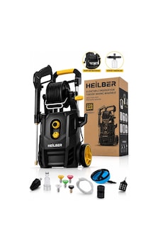 Heilber Ba011545 225 Bar Elektrikli Basınçlı Yıkama Makinesi Oto Araç Yıkama Makinesi Hortum Makaralı Köpük